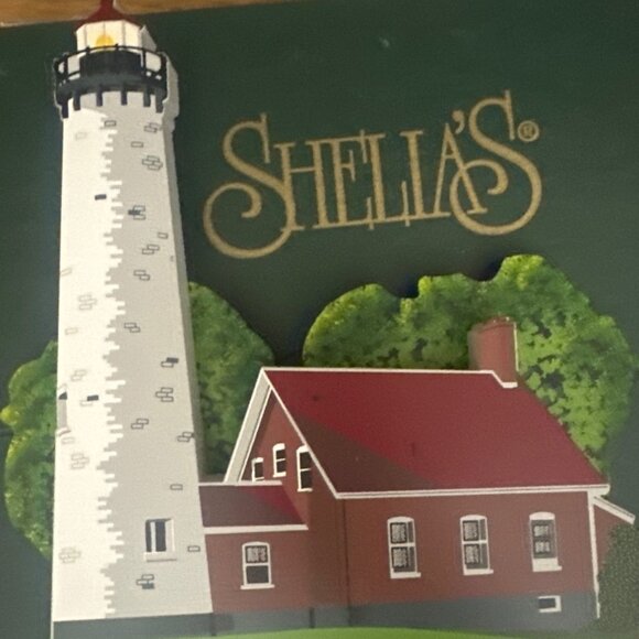 Sheilas Tawas Point Light Wooden Collectible 1997 East Tawas Michigan Landmark - Picture 4 of 8